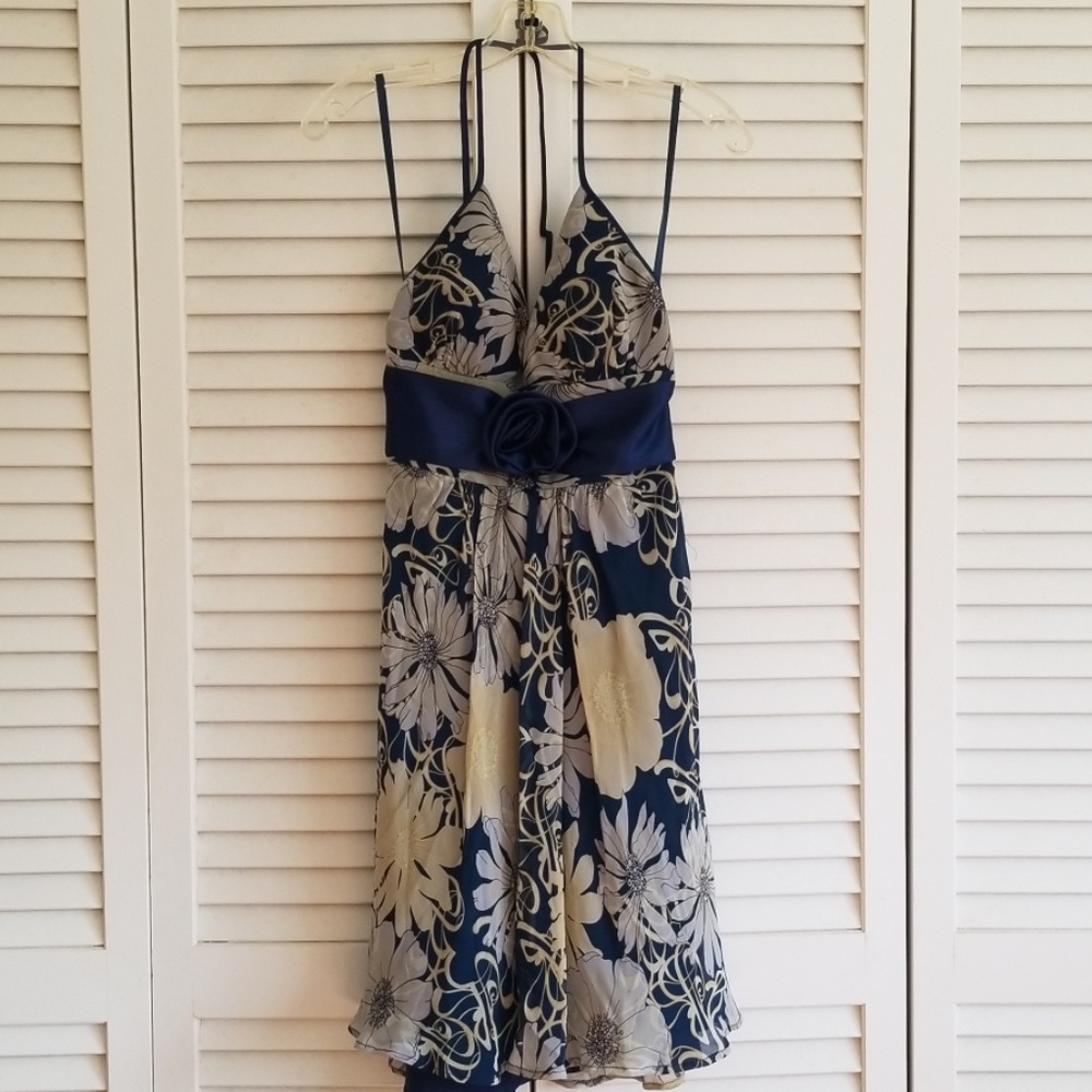 BCBG paris, silk halter dress size2